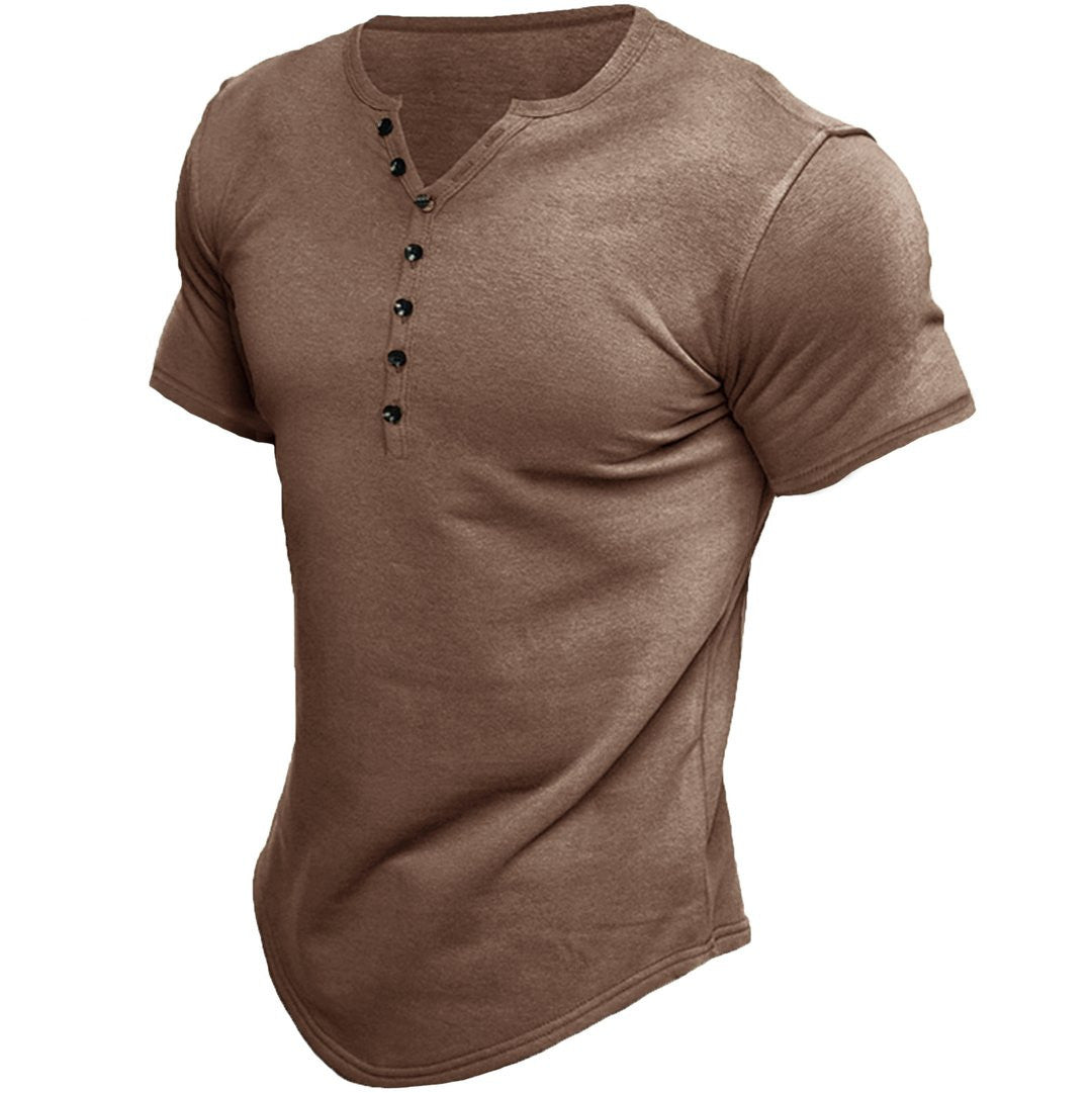 Brad™ | Kortærmet Henley-skjorte